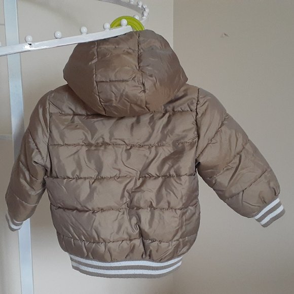 2 for $20 Baby puffer jacket gold metallic sheen - Picture 2 of 5